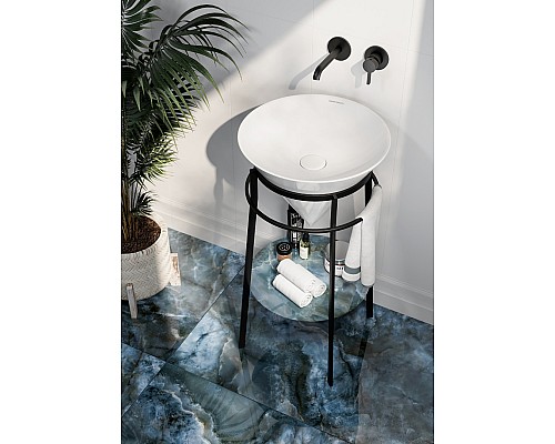 Раковина Kerama Marazzi CONO встаиваемая сверху 44, белая глянцевая Раковина Kerama Marazzi CONO встаиваемая сверху 44, белая глянцевая