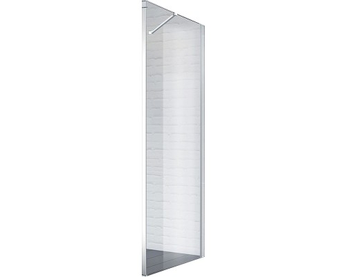 Душевая стенка BelBagno Acqua 80 профиль Хром стекло прозрачное