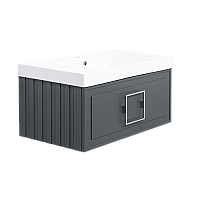 Тумба под раковину La Fenice Cubo Grigio серая 80