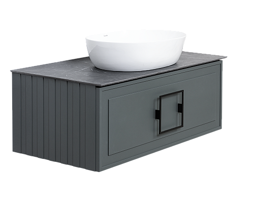 Столешница La Fenice Granite Black Olive Light Lappato 80 см , Черная