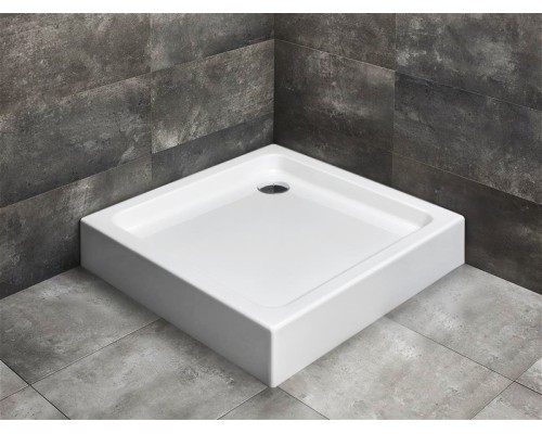 Акриловый поддон для душа Radaway Siros C Compact 80x80x17 белый
