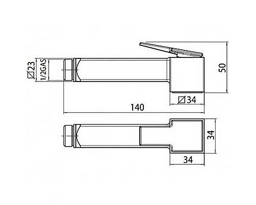 Гигиенический душ со смесителем Bossini Cube Brass E38003B.073 Черный матовый
