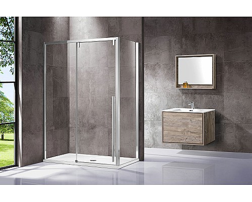 Душевой уголок Vincea Lugano 160х90 VSR-1L9016CL-1 профиль Хром стекло прозрачное