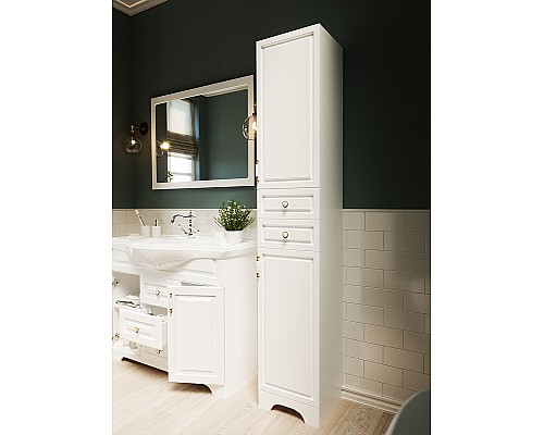 Тумба под раковину 1MarKa Прованс New 80Н У94490 Белый глянец