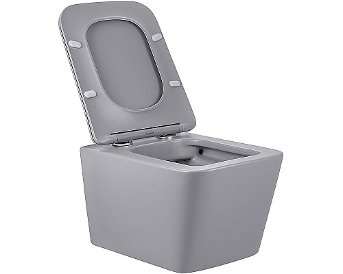 Унитаз Vincea Q-Line VT1-12MG подвесной Серый матовый с сиденьем Микролифт