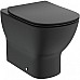 Унитаз Ideal Standard Tesi AquaBlade T0077V3 приставной Черный матовый без сиденья