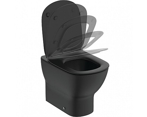 Унитаз Ideal Standard Tesi AquaBlade T0077V3 приставной Черный матовый без сиденья