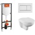 Комплект унитаза с инсталляцией Vitra Norm Fit 9773B099-7207 с сиденьем Микролифт и клавишей смыва