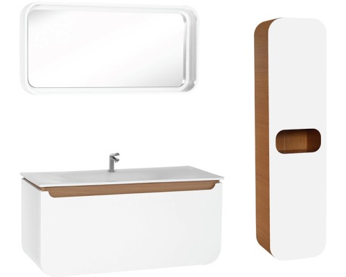 Шкаф пенал Creavit Pion 40 PN2160.02.BDM подвесной Белый Дуб