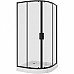 Душевой уголок Niagara Nova NG-6807-08 BLACK 100х100 профиль Черный стекло прозрачное