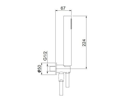 Душевой гарнитур Webert Shower Set AC1046015 Хром