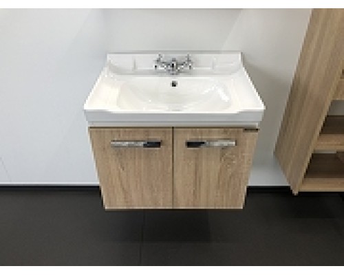 Тумба с раковиной Comforty Рига 60 00004142213 подвесная Дуб сонома