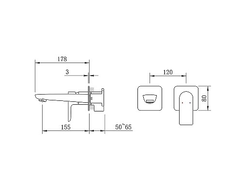Смеситель для раковины Berges Ventas S 076007 Хром
