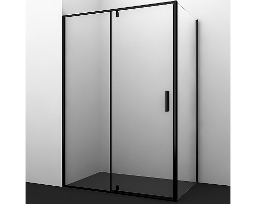 Душевой уголок WasserKRAFT Elbe 100x90 74P22 профиль Черный матовый стекло прозрачное