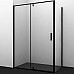 Душевой уголок WasserKRAFT Elbe 100x90 74P22 профиль Черный матовый стекло прозрачное