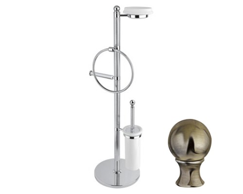 Стойка напольная c держателем туалетной бумаги Cezares OLIMP-WBS-02-M