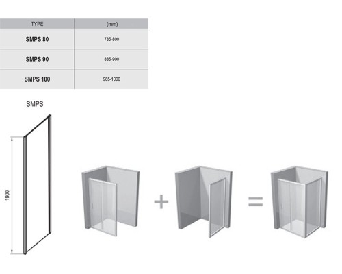 Душевой уголок Ravak SmartLine 9SLA0A00Z1 100 L хром прозрачный