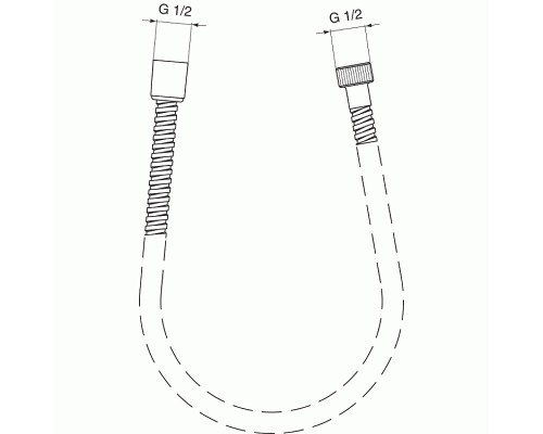 Душевой шланг Ideal Standard Ideal Rain Хром