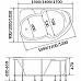 Акриловая ванна 1MarKa Diana 170х105 L 01ди1710л