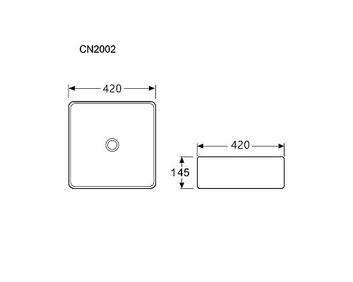 Накладная раковина Ceramica Nova FORM CN2002