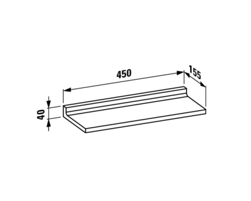 Полка Laufen Kartell 3.8533.0 прозрачная