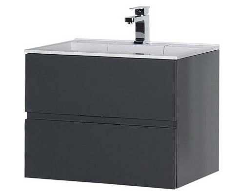 Тумба под раковину Aquanet Алвита 70 183992 подвесная Серый антрацит
