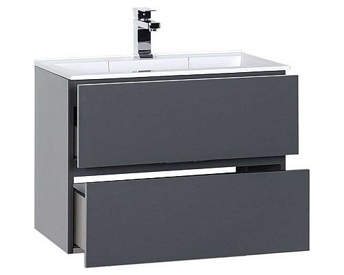Тумба под раковину Aquanet Алвита 70 183992 подвесная Серый антрацит