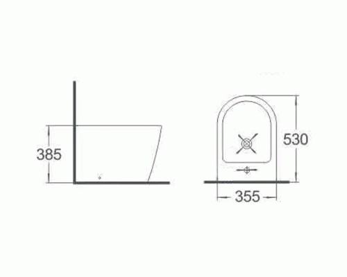 Биде Timo Inari TK-502 Белое