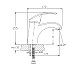 Смеситель для раковины Haiba HB1021 Хром