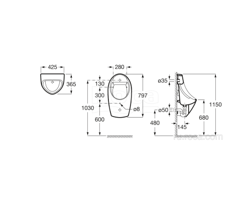 Писсуар Roca Euret 35945F000