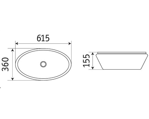 Раковина-чаша CeramaLux 60 7811АSJ Золото