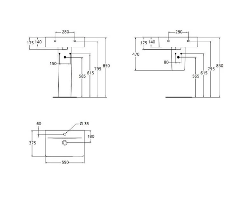 Раковина Ideal Standard Connect Cube 55 E788601 Белая