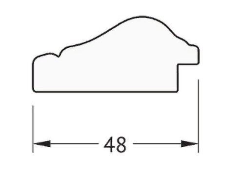 Зеркало Evoform Definite 102х52 BY 1051 в багетной раме - Алебастр 48 мм