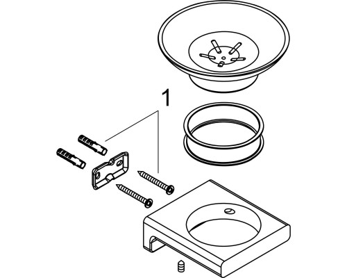 Мыльница Hansgrohe AddStoris 41746990 Полированное золото