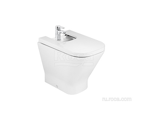 Крышка для биде Roca The Gap Soft Close 806470004 с микролифтом, петли хром