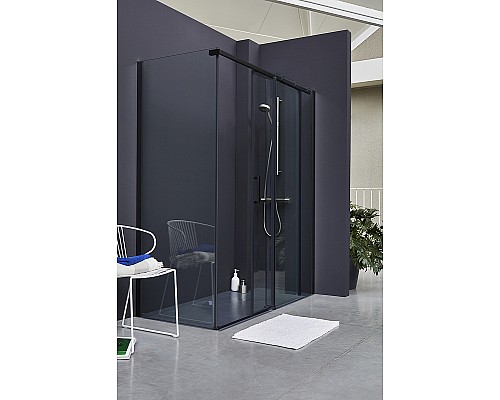 Душевая стенка Jacob Delafon Contra 80 E22FC80-BL Черный матовый