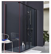Душевая стенка Jacob Delafon Contra 80 E22FC80-BL Черный матовый