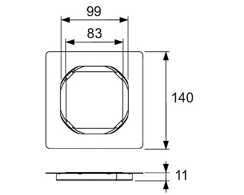 Основа для плитки TECE drainpoint 3660016 100 мм