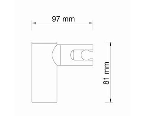 Настенный держатель лейки WasserKRAFT A008