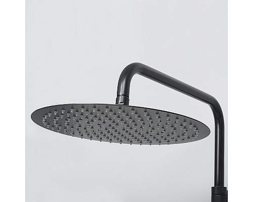 Душевая система WasserKRAFT A28801 с термостатом Черная матовая