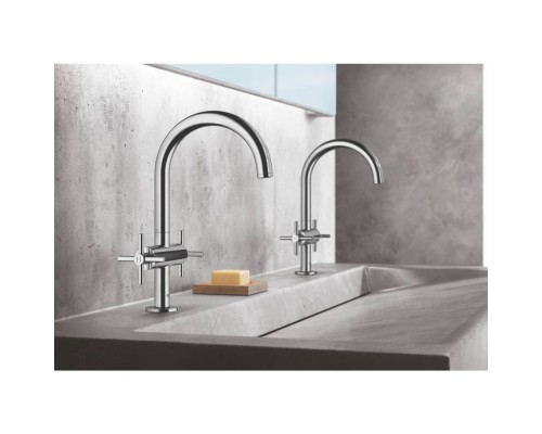 Смеситель Grohe двухвентильный для раковины на 1 отверстие