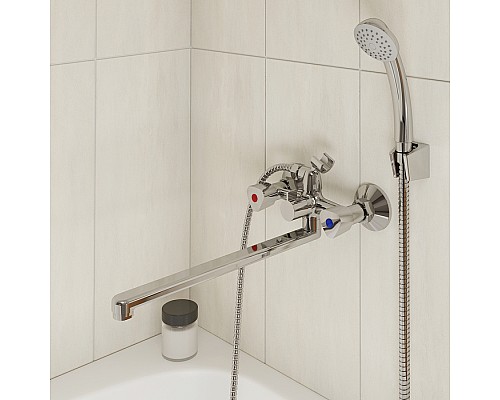 Смеситель для ванны с длинным изливом Milardo Tring TRISBL2M10