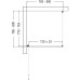 Душевой уголок AQUAme 80x80 L профиль Черный матовый стекло прозрачное