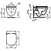 Унитаз Ideal Standard Tesi T355101 подвесной с сиденьем Микролифт