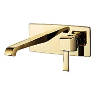 Смеситель для раковины скрытого монтажа Caprigo Diamante 50-027-ORO золото