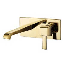 Смеситель для раковины скрытого монтажа Caprigo Diamante золото