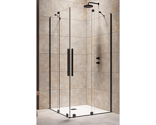 Душевая дверь Furo KDD Black 120x200 прозрачное 8 мм левая часть 1/2 10105120-54-01L