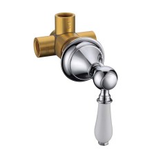 Дайвертер встраиваемый латунь Boheme Brillante 624 хром