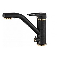 Смеситель для кухни ZORG Steel Hammer SH 321 BLACK BR