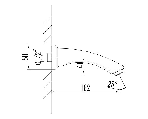 Излив для смесителя Lemark LM3781GM Графит